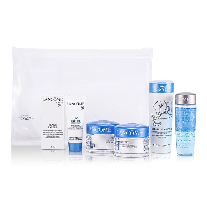 Lancome Set Viaje Blanc Expertt: Fluido Limpiador + Bi Facil + Crema + Crema Noche + Serum Ojos + UV Expert 6pcsProduct Thumbnail