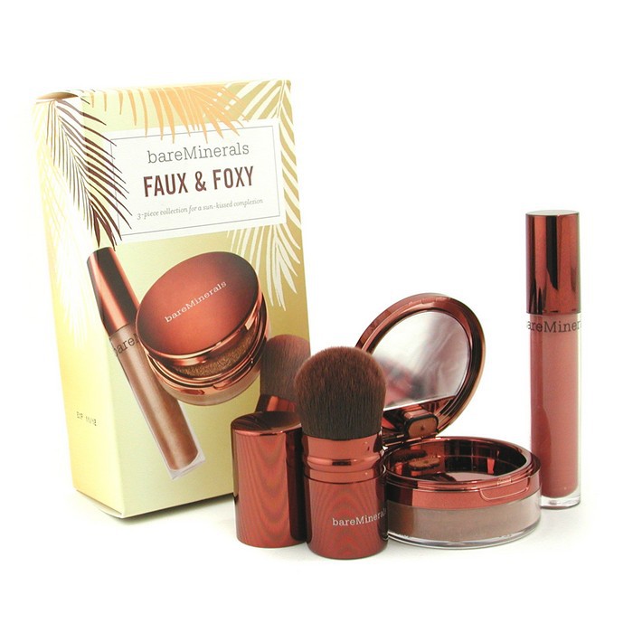 BareMinerals BareMinerals Faux And Foxy ( Multiusos rostro SPF15 + Gloss Labial + Brocha ) 3pcsProduct Thumbnail