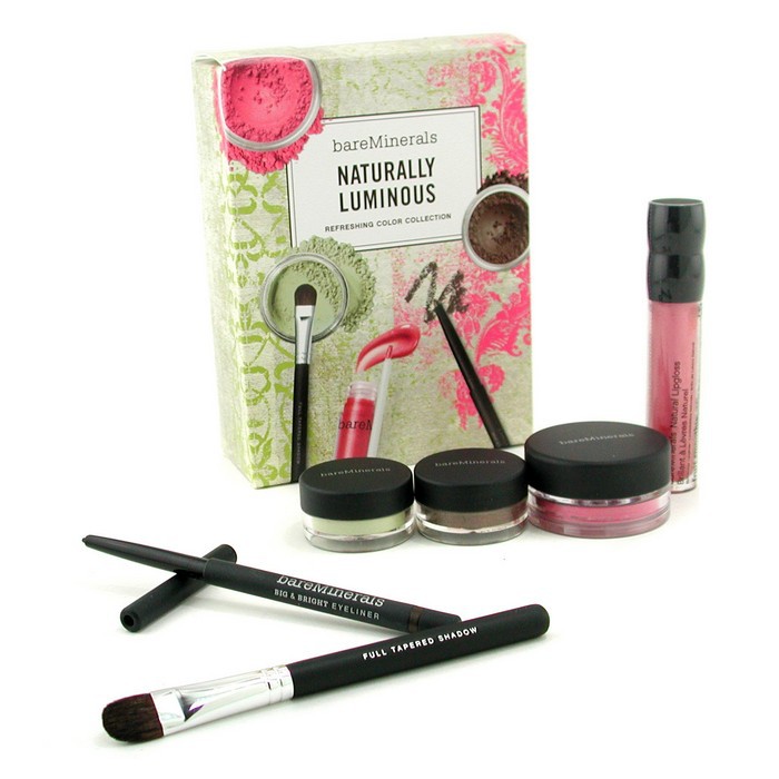 BareMinerals BareMinerals Naturally Luminous Refreshing Color Colección ( Colorete + 2x Color Ojos + Delineador Ojos + Gloss Labial + Pincel Sombra ) 6pcsProduct Thumbnail