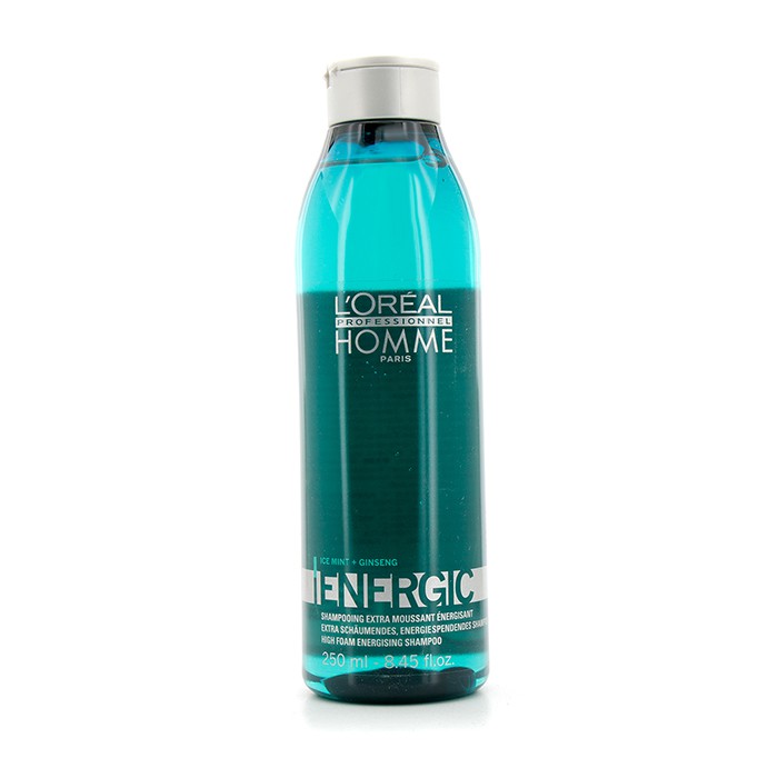 L'Oreal Energetyzujący szampon do włosów dla mężczyzn Professionnel Homme Energic High Foam Shampoo 250ml/8.45ozProduct Thumbnail