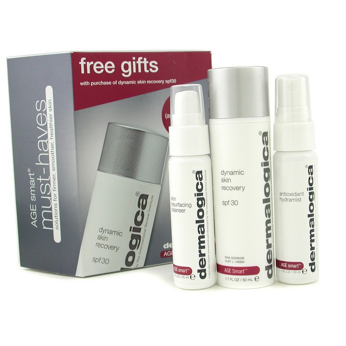 Dermalogica Age Smart Travel Set: Dynamic Skin Recovery + Skin Resurfacing Cleanser + Antioxidant HydraMist 3pcsProduct Thumbnail