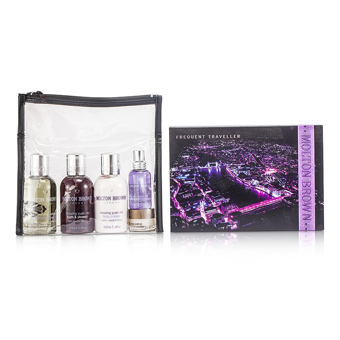 Molton Brown Frequent Traveller: Cempaka Shower Gel + Yuan Zhi Shower Gel + Body Cream + Mist + Soother + Bag 5pcs+1bagProduct Thumbnail