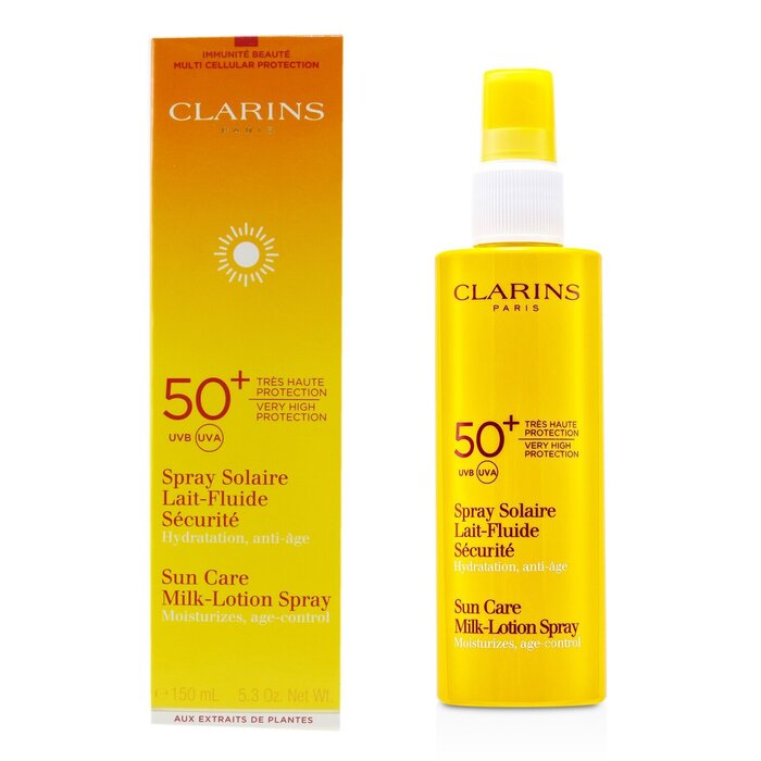 Clarins 克蘭詩 (嬌韻詩) 防曬乳液噴霧 高度防護 Sun Care Milk-Lotion Spray Very High Protection UVB/UVA 50+ 150ml/5.3ozProduct Thumbnail