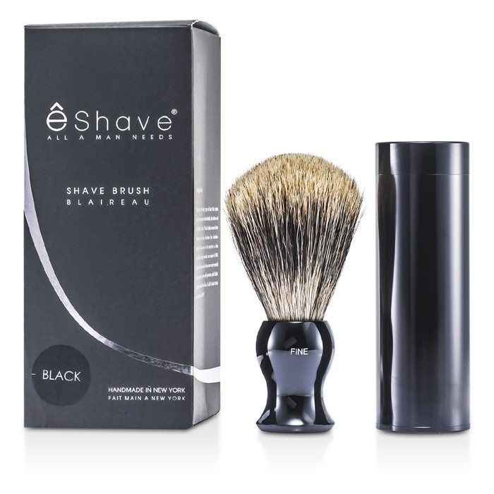EShave Travel Brush Fine With Canister - Black 1pcProduct Thumbnail