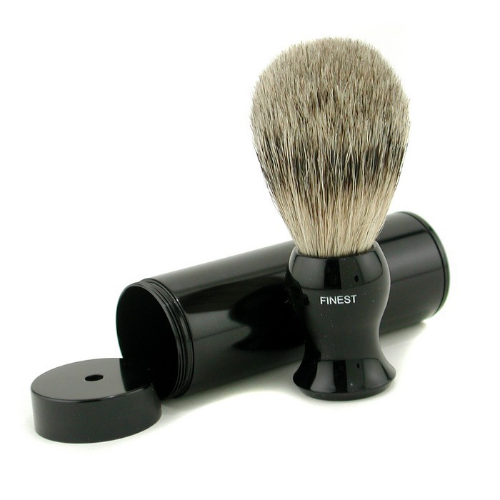 EShave Podróżny pędzel do golenia Travel Brush Finest With Canister - Black 1 sztukaProduct Thumbnail