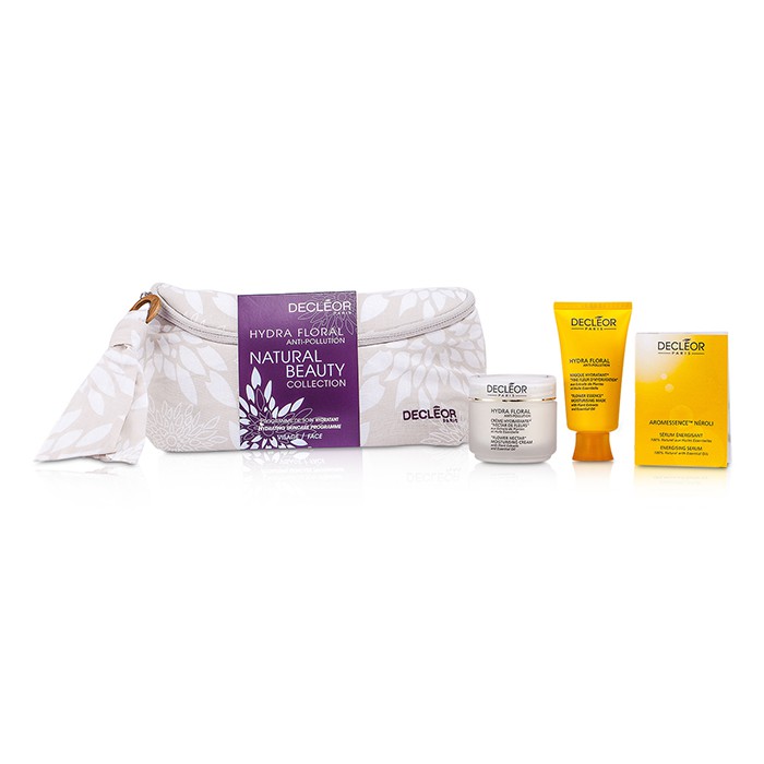 Decleor Hydra Floral Anti-Pollution Natural Beauty Collection: Cream + Mask + Aromessence Neroli + Bag 3pcs+1bagProduct Thumbnail