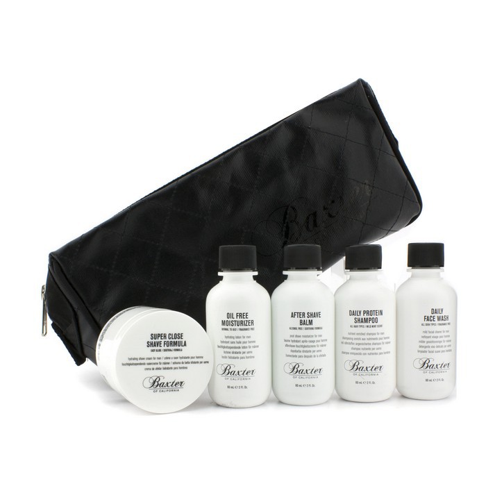 Baxter Of California Travel Kit: Face Wash + Shave Formula + Moisturizer + Shave Balm + Shampoo + Bag 5pcs+1bagProduct Thumbnail