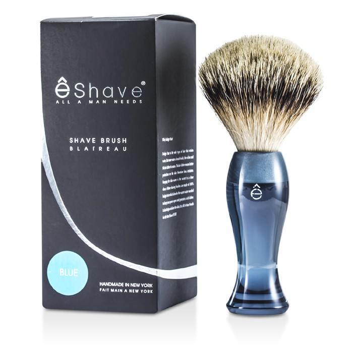 EShave מברשת גילוח ארוכה שיער גירית משובח - כחול 1pcProduct Thumbnail
