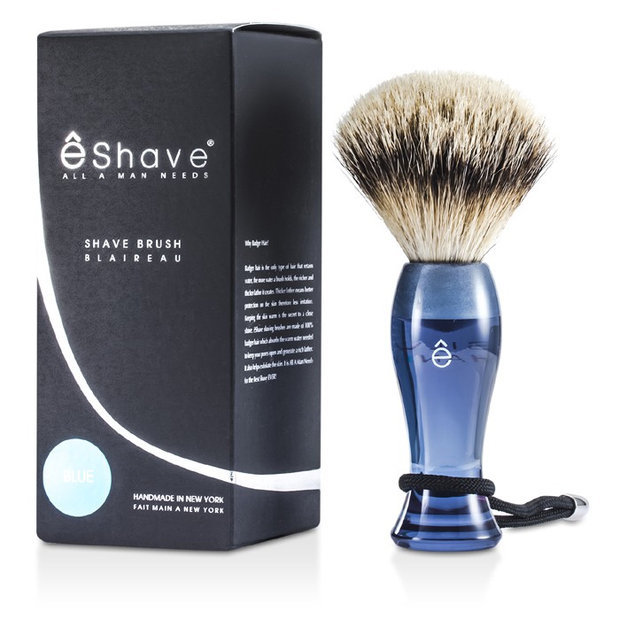 EShave E剃鬚 剃鬚刷 Shave Brush Silvertip - 藍色柄 1件Product Thumbnail