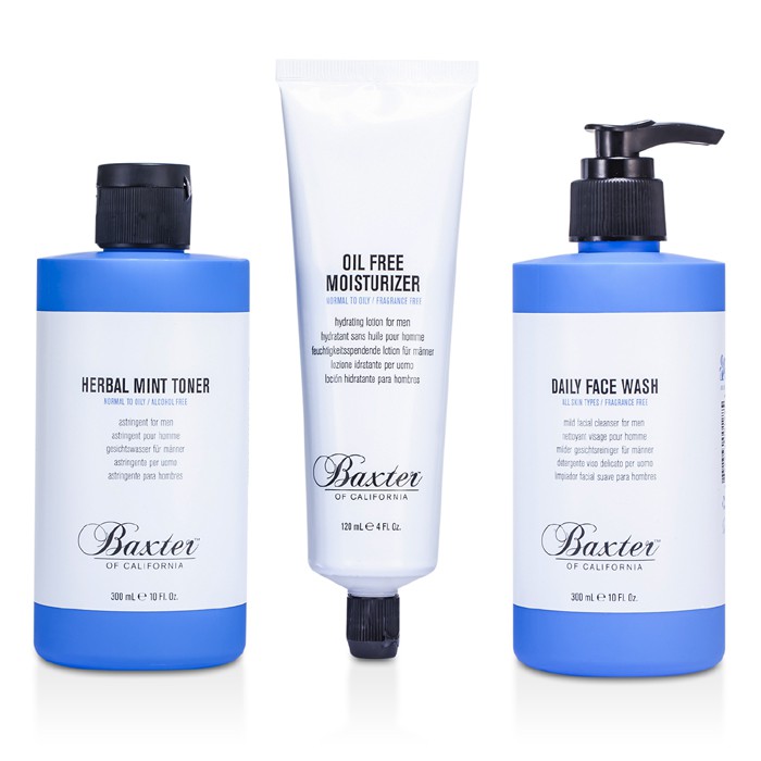 Baxter Of California Skincare 1.2.3 Set: Face Wash + Toner + Moisturizer 3pcsProduct Thumbnail