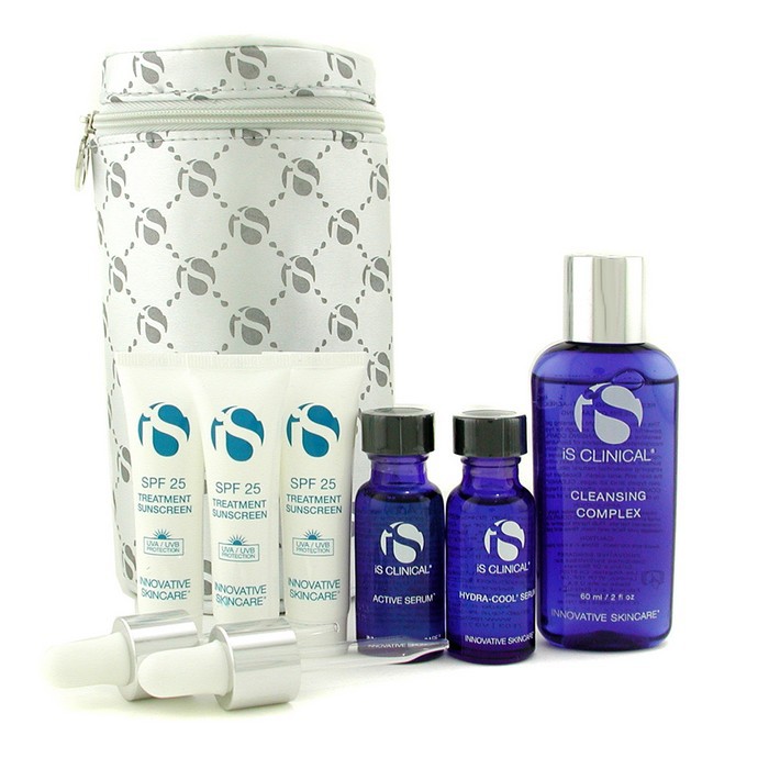 IS Clinical For Men Travel Kit: Cleansing Complex + Active Serum + Hydra-Cool Serum + 3x Treatment Sunscreen + Bag 6pcs+bagProduct Thumbnail