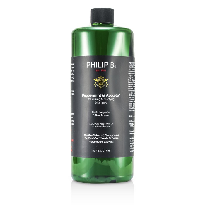 Philip B Szampon do włosów z miętą i awokado Peppermint & Avocado Volumizing & Clarifying Shampoo 947ml/32ozProduct Thumbnail