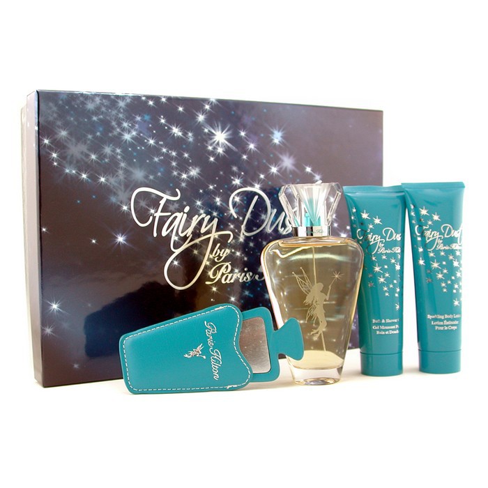 Paris Hilton Fairy Dust Coffret: Eau De Parfum Spray 100ml/3.4oz + Sparkling Body Lotion 90ml/3oz + Shower Gel 90ml/3oz + Case 3pcs+1CaseProduct Thumbnail