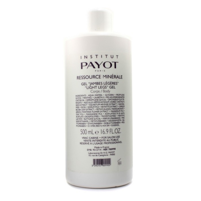 Payot Ressource Minerale Soin Jambes Light Legs Gel (Tamanho profissional ) 500ml/16.9ozProduct Thumbnail