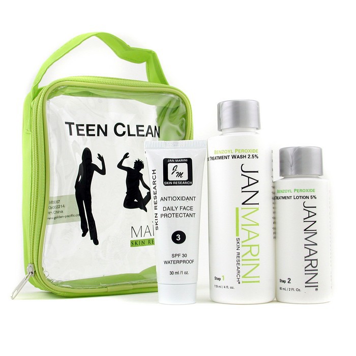 Jan Marini Kit Teen Clean 5% : Skin Wash 119ml/4oz + Acne Loção de tratamento 60ml/2oz + Protectant 30ml/1oz 3pcsProduct Thumbnail