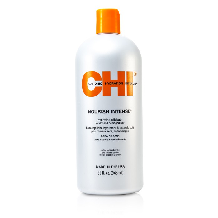 CHI Odżywczo-nawilżający szampon do włosów suchych i zniszczonych Nourish Intense Hydrating Silk Bath (For Dry & Damaged Hair) 950ml/32ozProduct Thumbnail