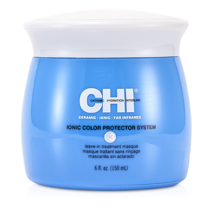 CHI Maska do włosów farbowanych chroniąca kolor Ionic Color Protector System 3 Leave In Treatment Masque 150ml/6ozProduct Thumbnail
