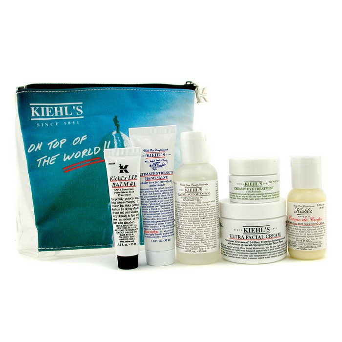 Kiehl's The Extreme Moisture Survival Set: Shampoo + Cream + Hand Salve + Body Cream + Lip Balm + Eye Treatment + Bag 6pcs+1bagProduct Thumbnail