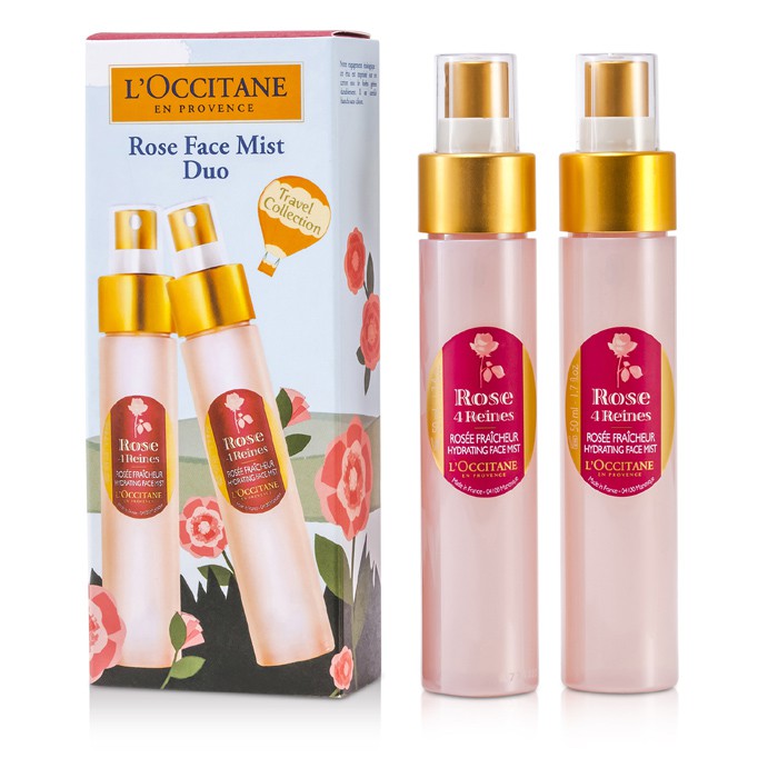 L'Occitane Rose Face Mist Duo: 2x Rose 4 Reins Hydrating Face Mist 2x50ml/1.7ozProduct Thumbnail