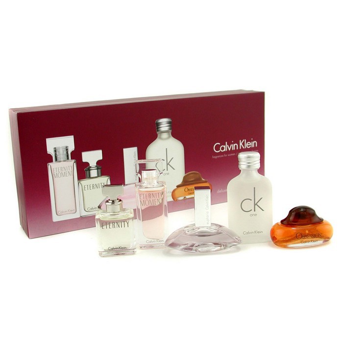 Calvin Klein Colección Viaje Deluxe : CK One, Euphoria, Eternity, Eternity Moment, Obsession 5pcsProduct Thumbnail