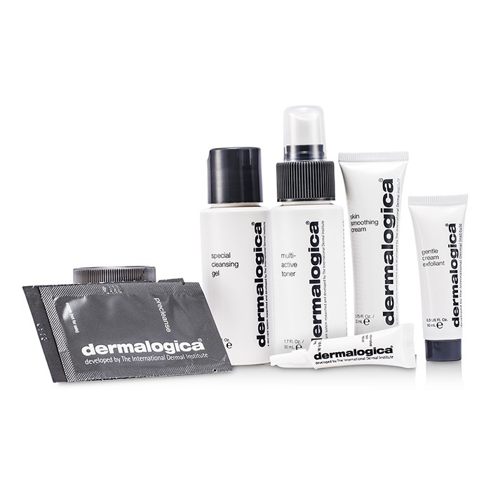 Dermalogica Normal/ Dry Skin Kit: Cleanser + Toner + Smoothing Crm + Exfoliant + Eye Reapir + 2x Sample 7pcsProduct Thumbnail