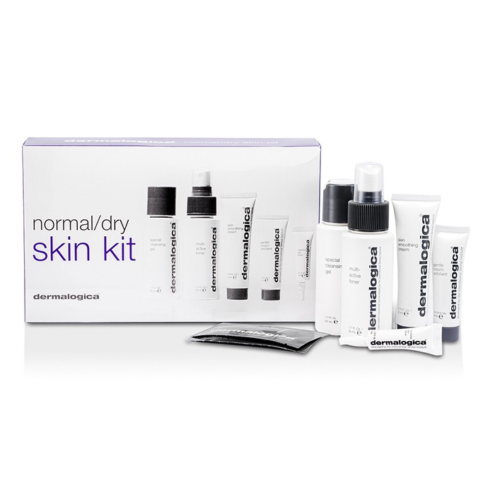 Dermalogica Normal/ Dry Skin Kit: Cleanser + Toner + Smoothing Crm + Exfoliant + Eye Reapir + 2x Sample 7pcsProduct Thumbnail