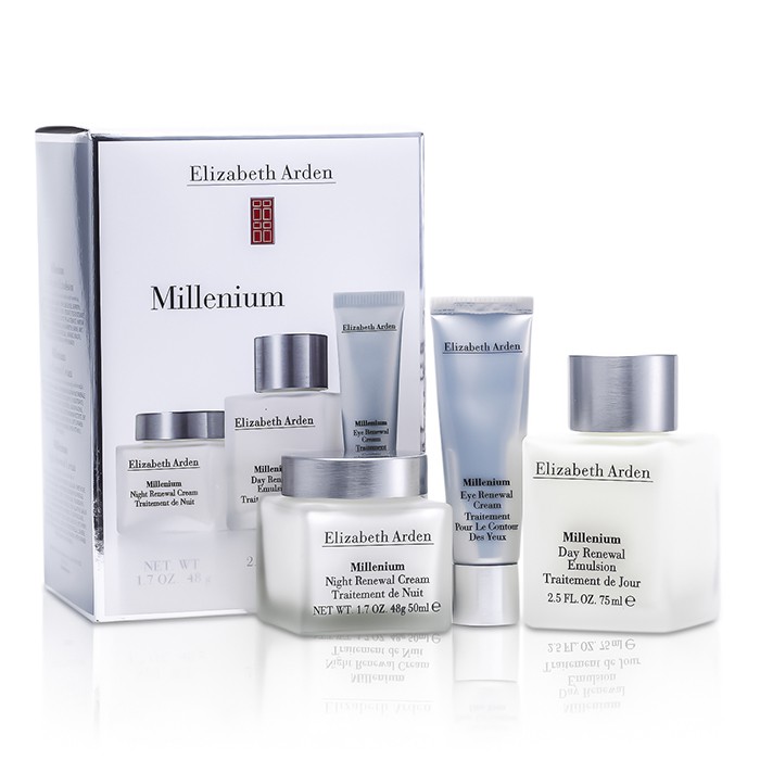 Elizabeth Arden Millenium Kit: Day Renewal Emulsion + Night Renewal Creme + Creme renovador p/ os olhos Creme 3pcsProduct Thumbnail