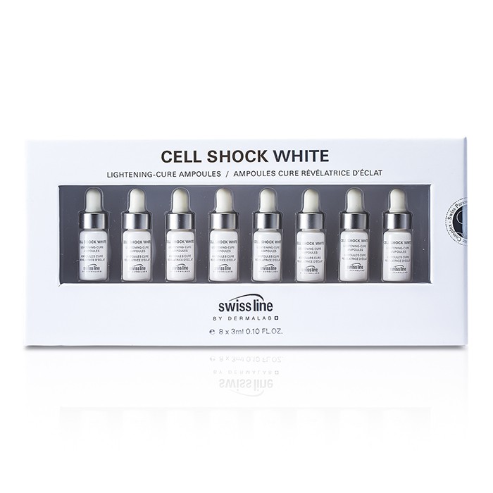 Swissline Cell Shock White Lightening-Cure Ampollas blanqueadoras 8x3ml/0.1ozProduct Thumbnail