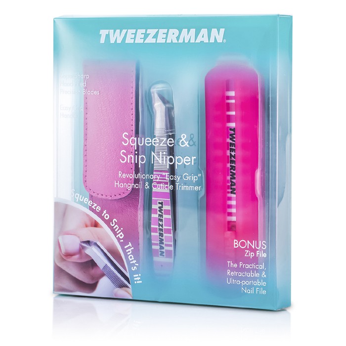 Tweezerman Squeeze & Snip Nipper With Zip File 2pcs+1caseProduct Thumbnail