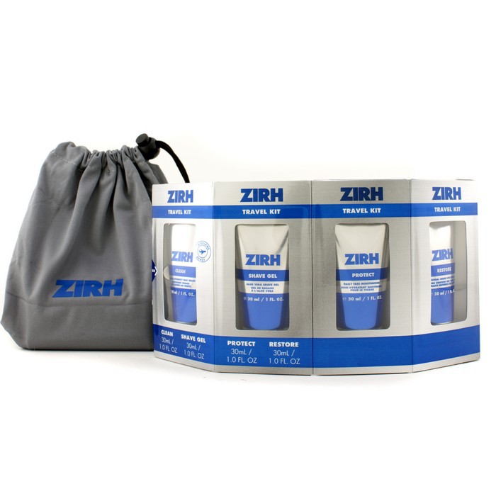 Zirh International Travel Kit: Clean + Shave Gel + Protect + Restore + Bag 4pcs+1bagProduct Thumbnail