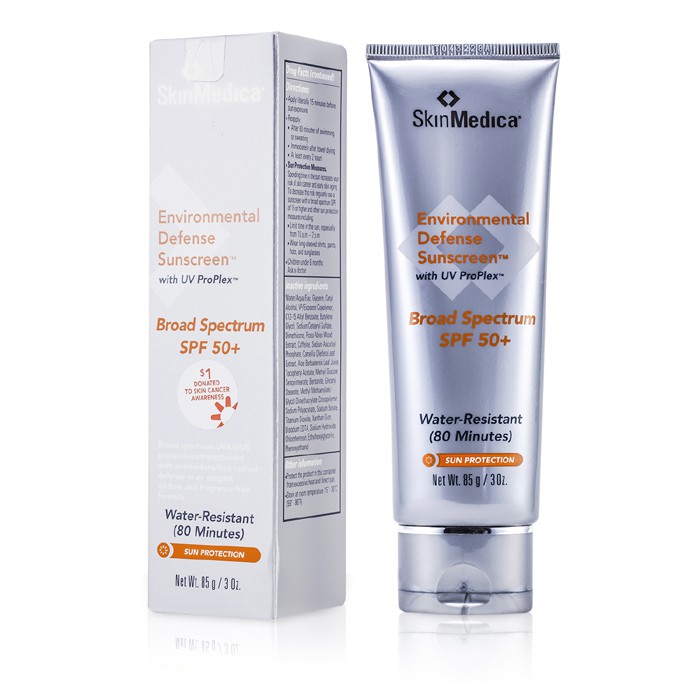 Skin Medica Ochronny krem do opalania twarzy Environmental Defense Sunscreen SPF 50+ 85g/3ozProduct Thumbnail