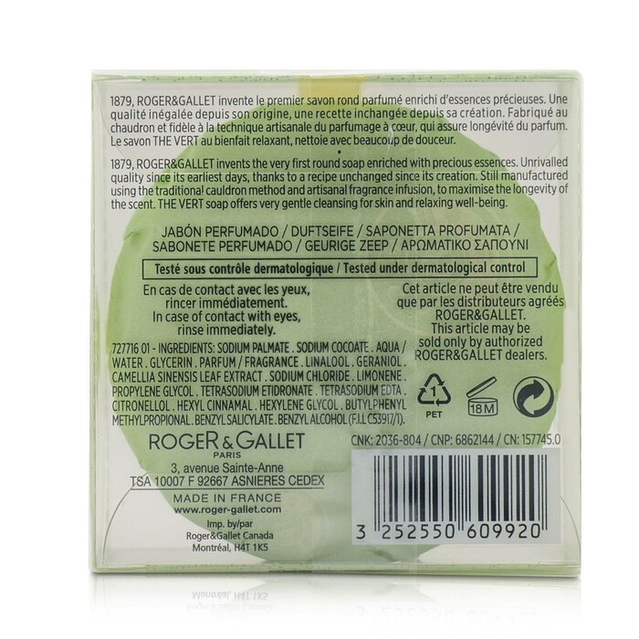 Roger & Gallet Green Tea ( Te Verde ) Jabón Perfumado 100g/3.5ozProduct Thumbnail