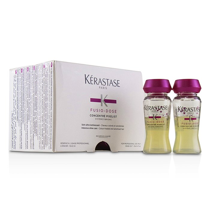 Kerastase Fusio-Dose Concentre Pixelist Intensive Shine Care - Colour-Treated and Sensitised Hair (Box Slightly Damaged) 10x12ml/0.4ozProduct Thumbnail
