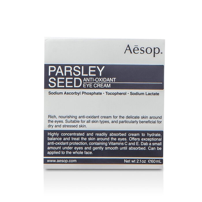 Aesop Antyoksydacyjny krem pod oczy z nasionami pietruszki Parsley Seed Anti-Oxidant Eye Cream 60ml/2ozProduct Thumbnail