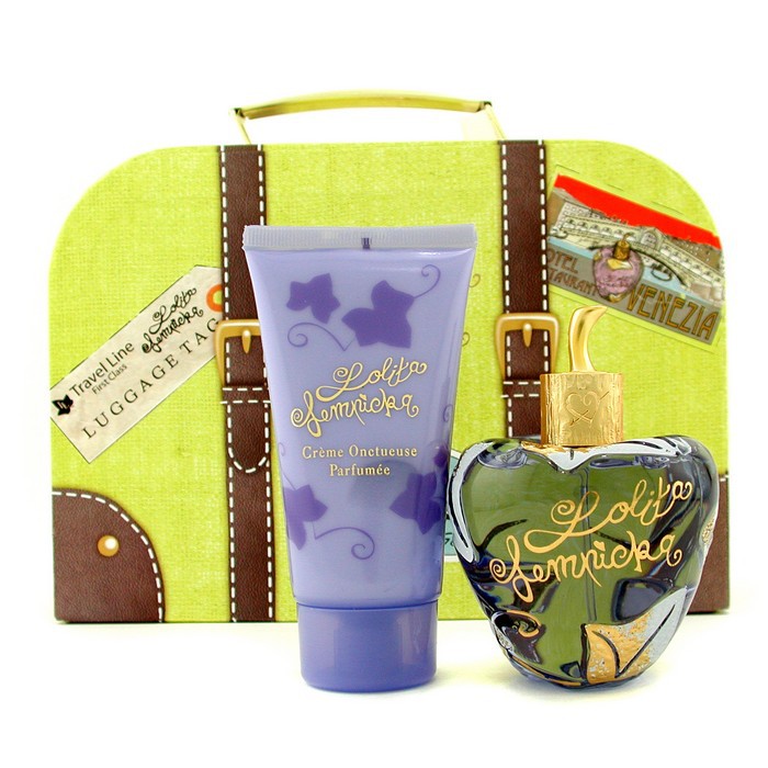 洛丽塔 Lolita Lempicka 罗莉妲旅行包套装:香水喷雾 100ml/3.4oz + 香薰丝绒面霜 75ml/2.5oz + 小箱包 2件+1箱包Product Thumbnail