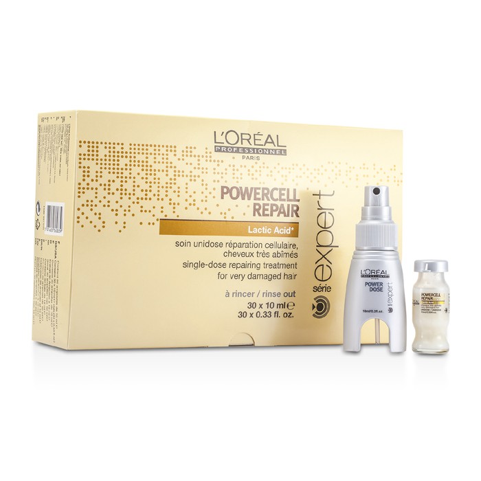 L'Oreal Professionnel Expert Serie - Powercell Repair Single-Dose Repairing Treatment (For Very Damaged Hair) 30x10ml/0.33ozProduct Thumbnail
