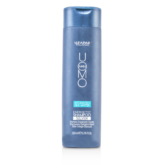AlfaParf Energetyzujący szampon do włosów dla mężczyzn Man Uomo Energetic Shampoo - Silver 200ml/6.76ozProduct Thumbnail