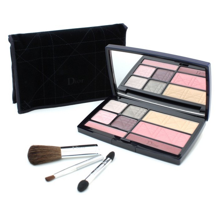 Christian Dior Travel In Dior Makeup Palette: Diorskin Compact + Diorblush + 4x Eyeshadow + 2x Lipgloss + 3x Applic Picture ColorProduct Thumbnail
