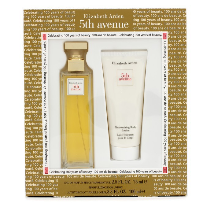 Elizabeth Arden Kit 5th Avenue: Eau De Parfum Spray 75ml/2.5oz + Loção hidratante corporal 100ml/3.3oz 2pcsProduct Thumbnail