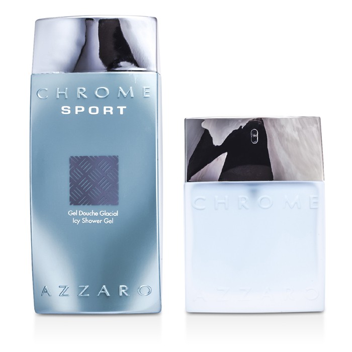 Loris Azzaro Chrome Sport Coffret: toaletni sprej 50ml/1.7oz + Icy gel za tuširanje 200ml/6.8oz 2pcsProduct Thumbnail