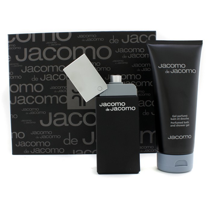 Jacomo Jacomo De Jacomo szett: Eau De Toilette spray100ml/3.4oz + illatosított fürdő- és tusolózselé 200ml/6.7oz 2pcsProduct Thumbnail