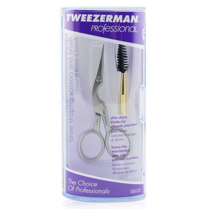 Tweezerman Tesoura Professional Stainless Brow Shaping Scissors & Brush 2pcsProduct Thumbnail