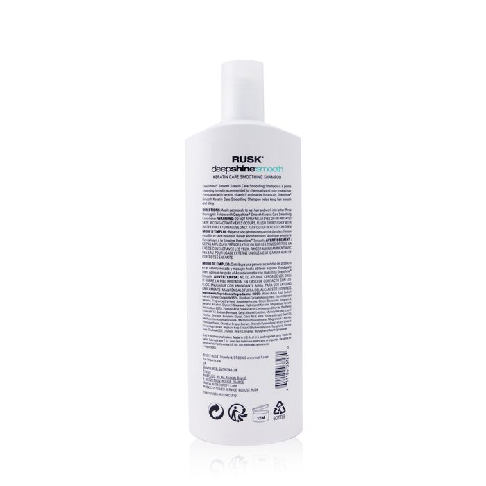 Rusk Deepshine Şampon de Îngrijire cu Keratină Netezitoare 355ml/12ozProduct Thumbnail