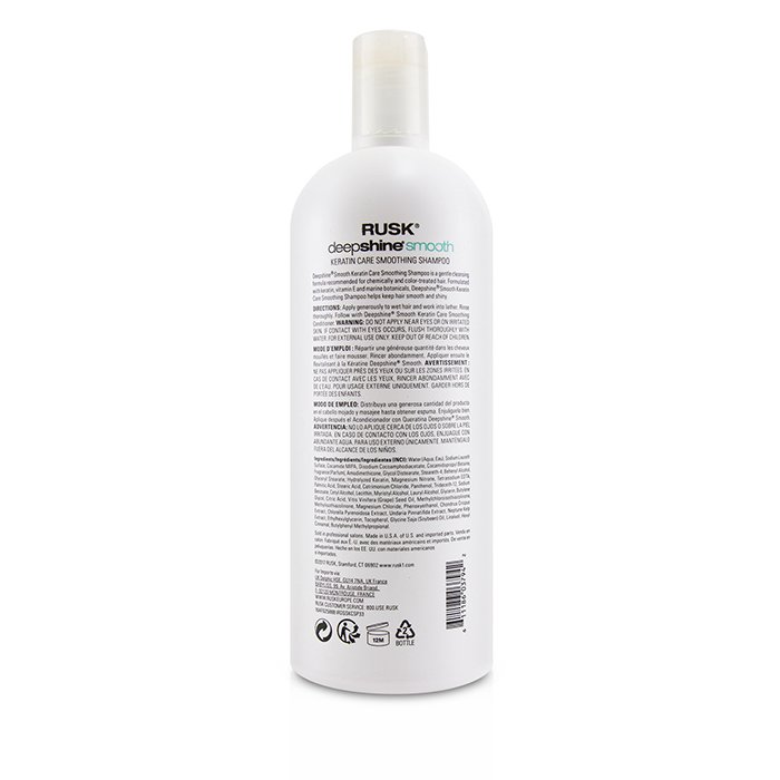 Rusk Wygładzająco-nabłyszczający szampon do włosów z keratyną Deepshine Smooth Keratin Care Smoothing Shampoo 1000ml/33.8ozProduct Thumbnail