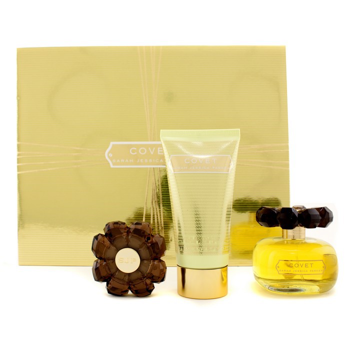 Sarah Jessica Parker Covet Coffret: Eau De Parfum Spray 50ml + Rik Body Lotion 75ml + Solid Parfyme 65g 3pcsProduct Thumbnail