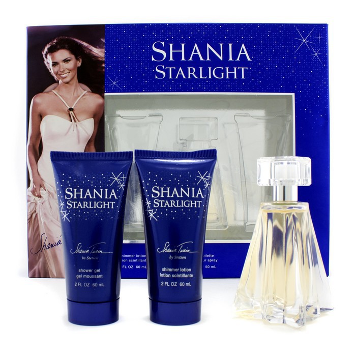 Shania Twain ชุด Shania Starlight Coffret: สเปรย์น้ำหอม EDT 50ml/1.7oz + โลชั่นผสมซิมเมอร์ 60ml/2oz + เจลอาบน้ำ 60 3pcsProduct Thumbnail
