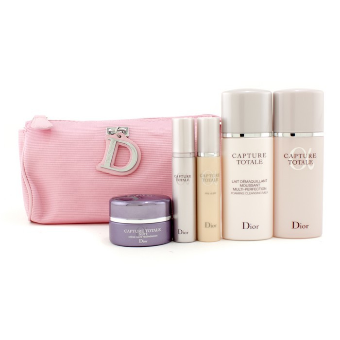 Christian Dior Capture Totale Set: Cleansing Milk 50ml + Lotion 50ml + Night Cream 15ml + Concentrate 10ml + Foundation 10ml + Bag 5pcs+1bagProduct Thumbnail
