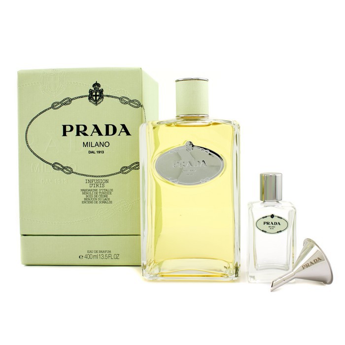 Prada Infusion D'Iris Eau De Parfum Splash (with Empty Refill Bottle 30ml/1oz & Funnel) 400ml/13.5ozProduct Thumbnail