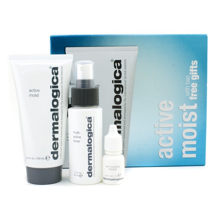 Dermalogica Quench Thirsty Skin Set: Active Moist 100ml + Multi-Active Toner 50ml + Skin Hydrating Booster 7ml 3pcsProduct Thumbnail