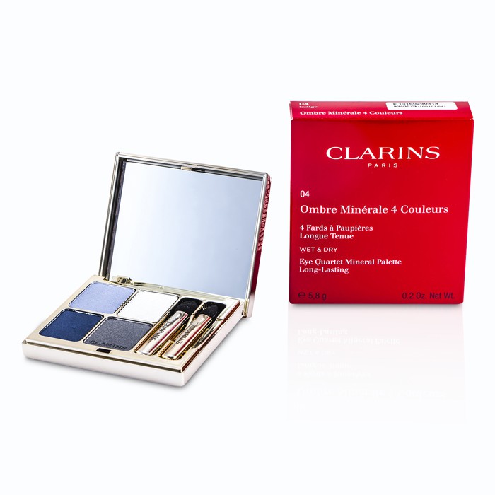 Clarins Eye Quartet Mineral Palette Paletka štyroch minerálnych očných tieňov – 04 Indigo 5.8g/0.2ozProduct Thumbnail